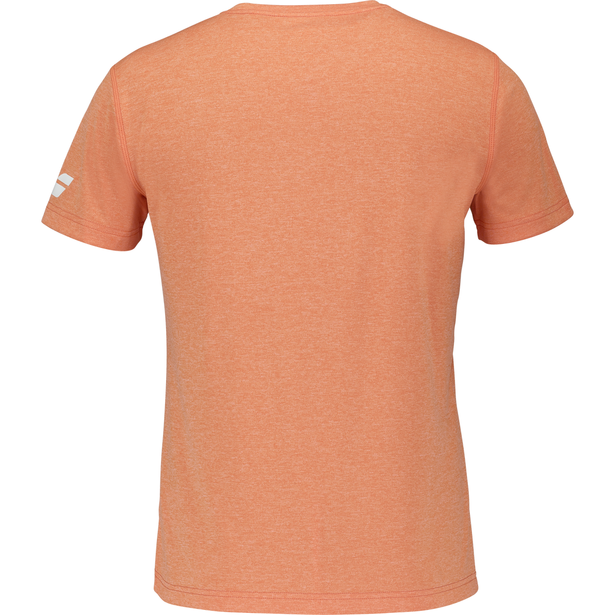 Babolat Exercise Graphic Tee in orange, back view