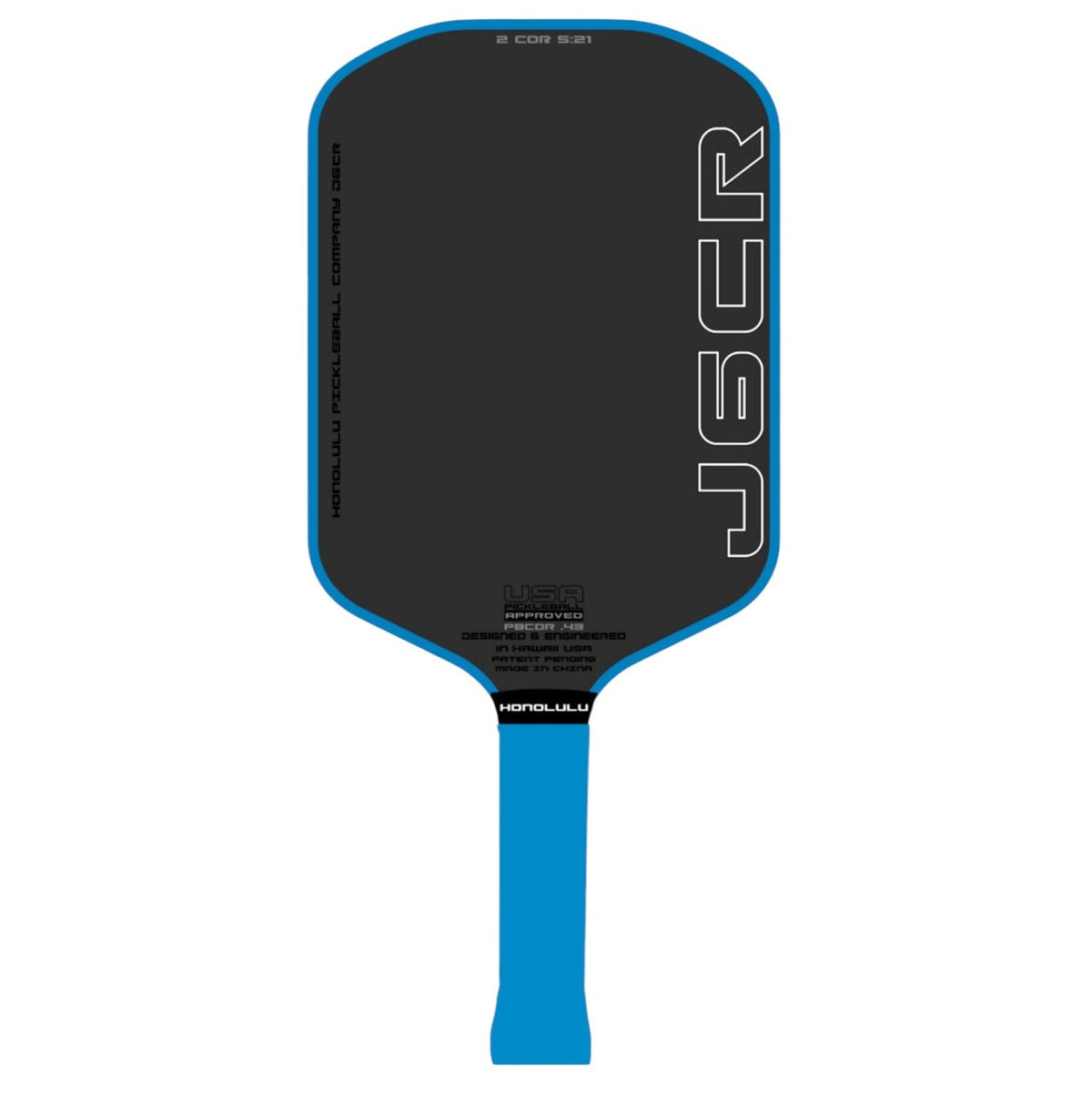 Honolulu J6CR pickleball paddle Blue