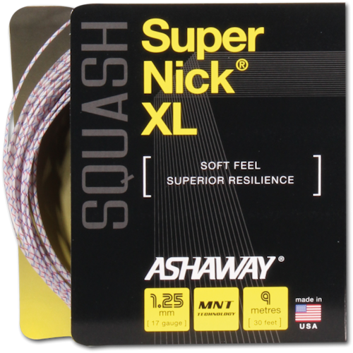 Ashaway SuperNick XL 17 squash string set