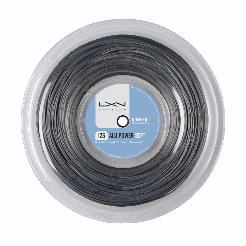 Luxilon ALU Power Soft 125 tennis string reel silver