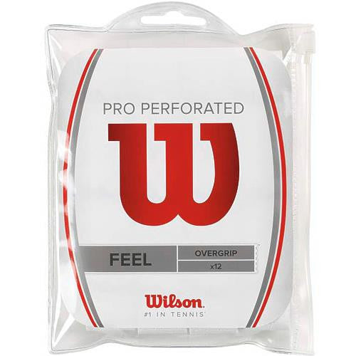 Wilson Pro Overgrip perforated 12 pack white