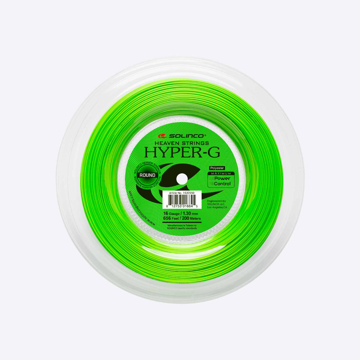 Solinco Hyper-G Round tennis string packaging