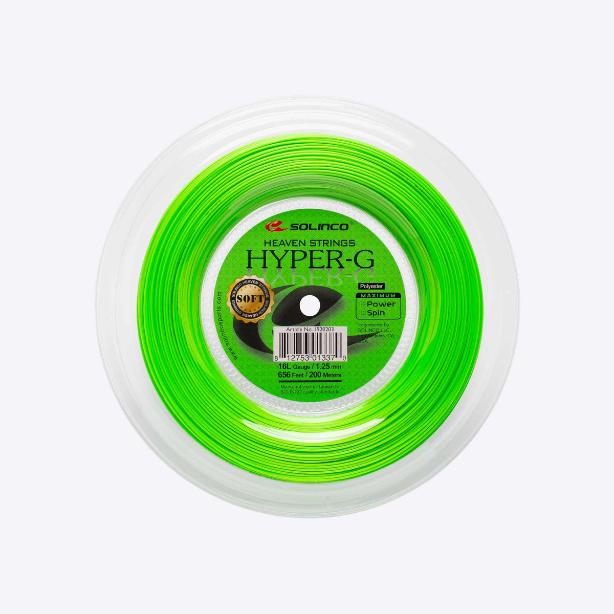 Solinco Hyper-G Soft tennis string packaging