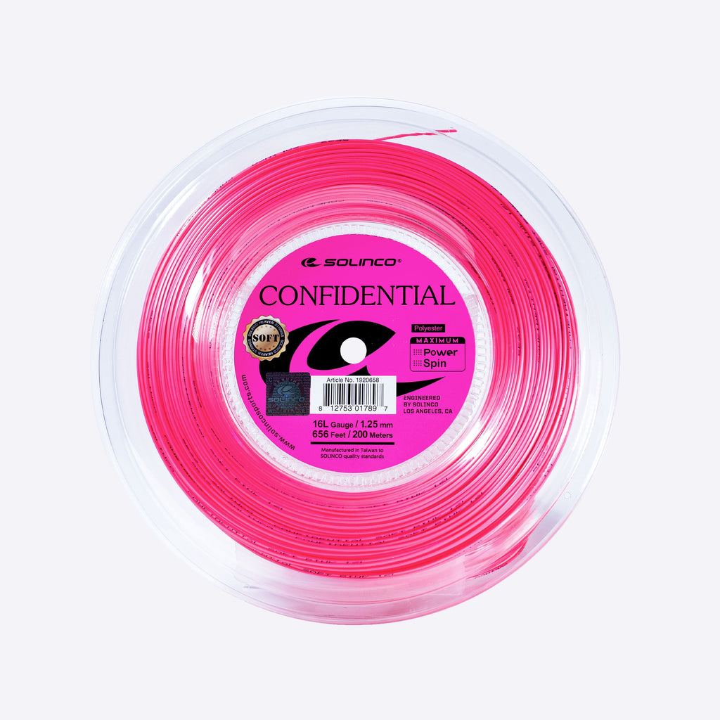 Solinco Confidential Soft tennis string detail