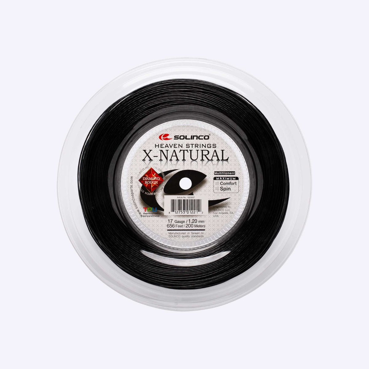 Solinco X-Natural tennis string packaging