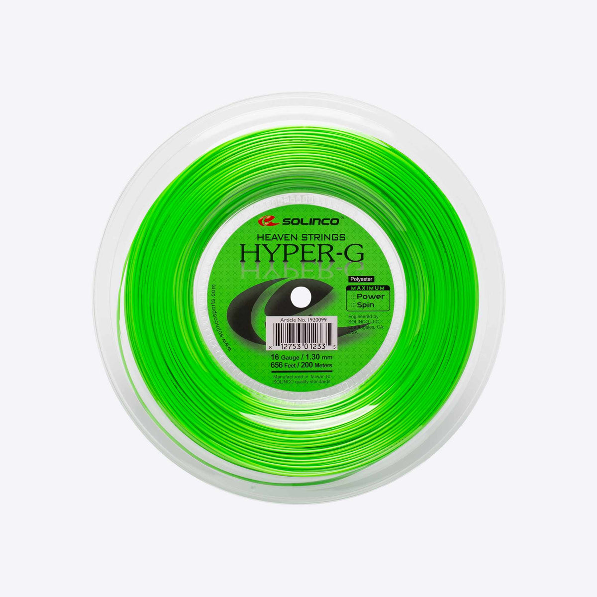 Solinco Hyper-G tennis string packaging