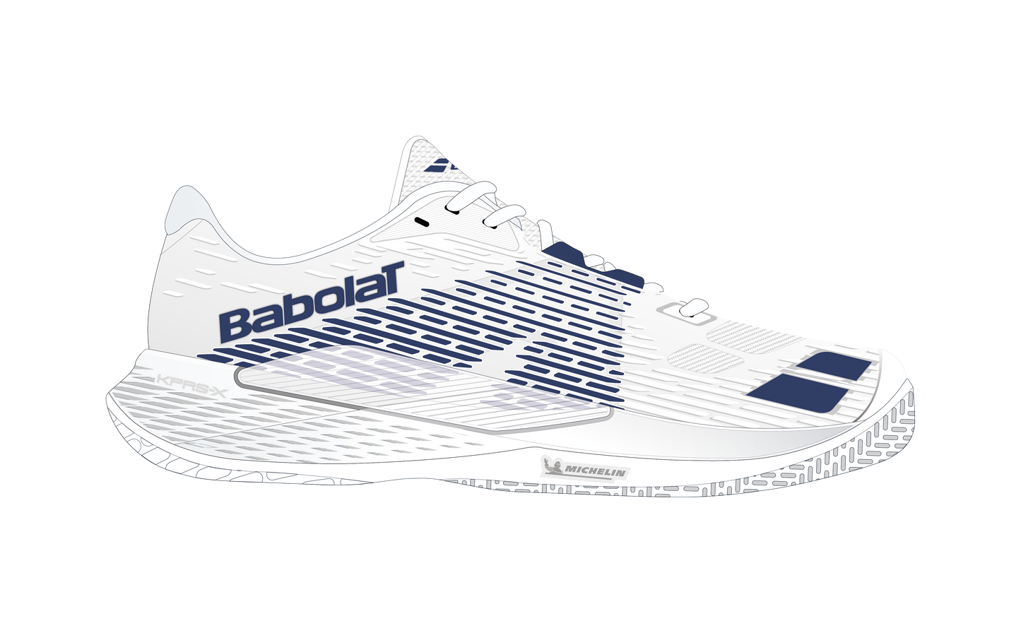 Babolat Propulse Storm All Court Men - White/Dark Blue 1069