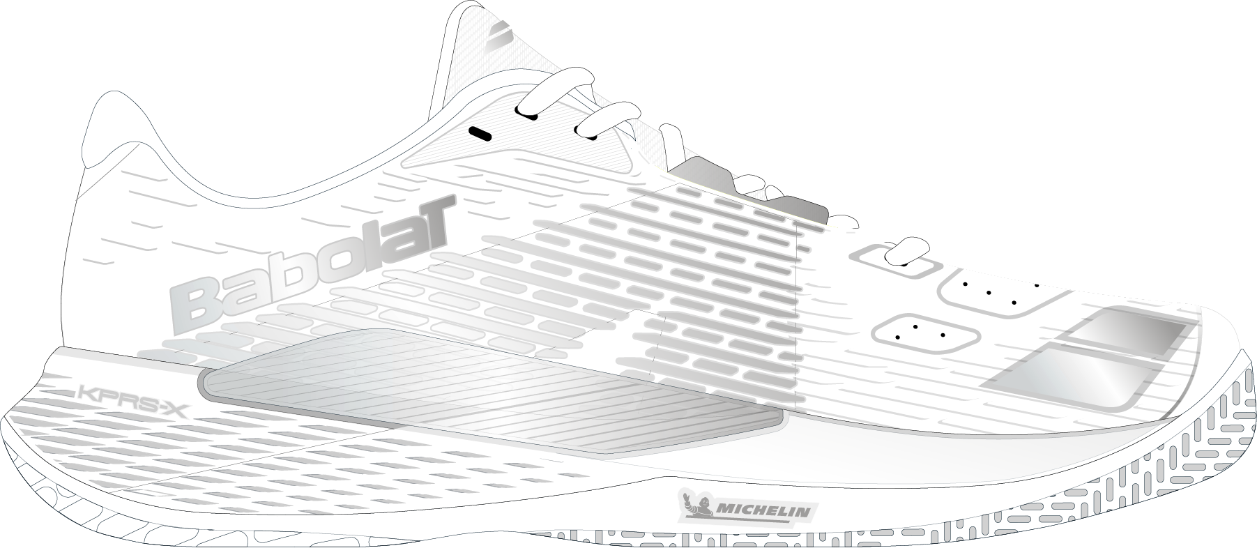 Babolat Propulse Storm All Court Women - White/Silver 1019