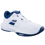 Babolat SFX4 All Court Men - White/Navy, three-quarter view