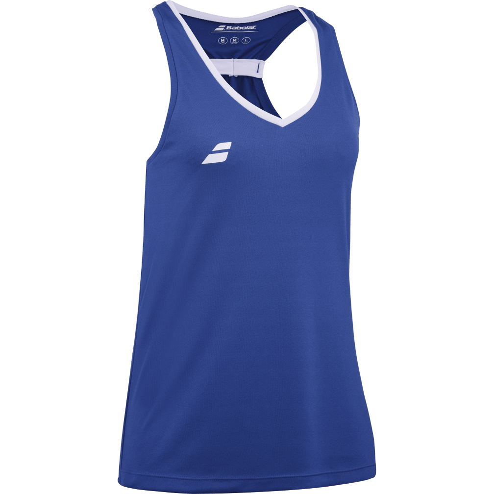 Babolat Play Tank Top for juniors in navy, three-quarter right view