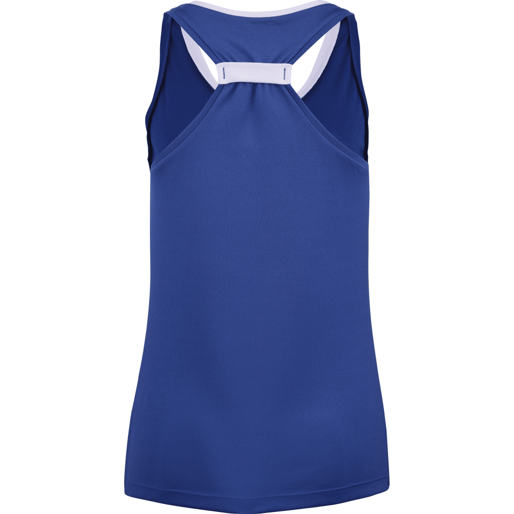 Babolat Play Tank Top for juniors in navy, back view