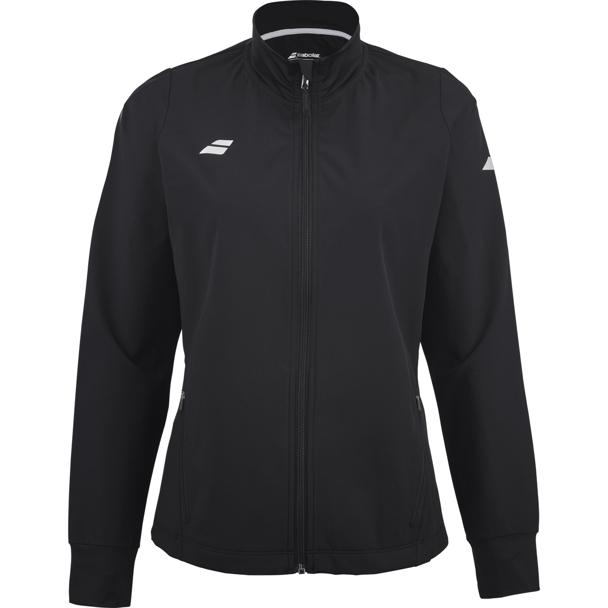 Babolat Play Jacket for juniors in black, front view