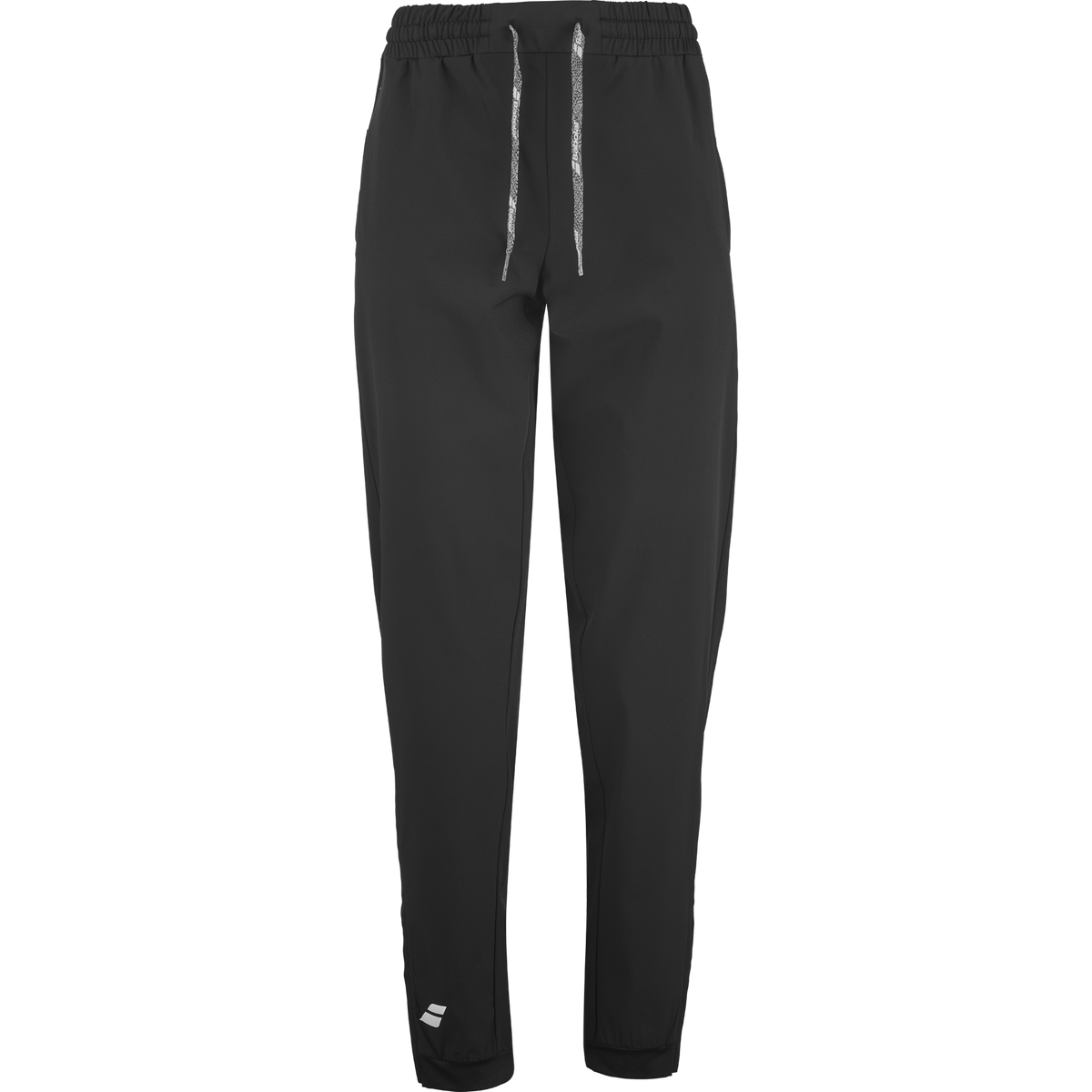 Babolat Play Pants for juniors in black, front view