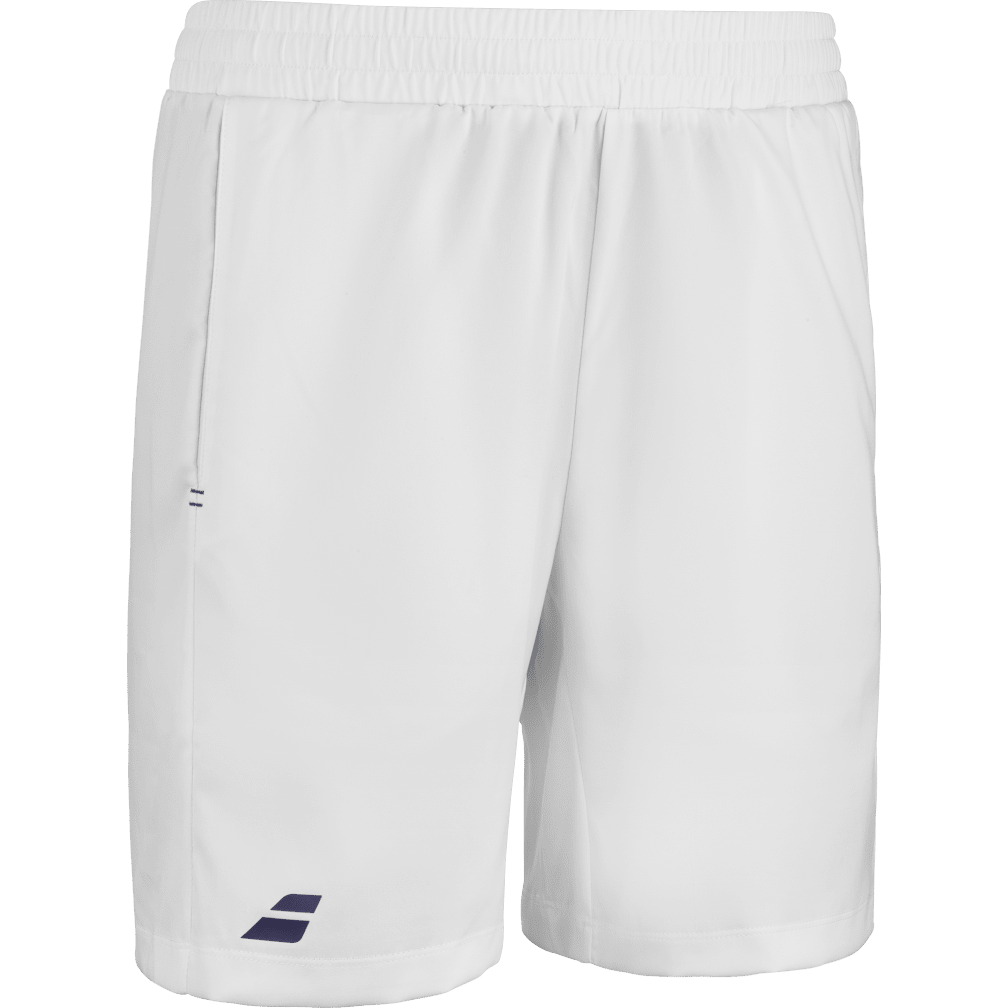 Babolat Play Short in white, three-quarter right view