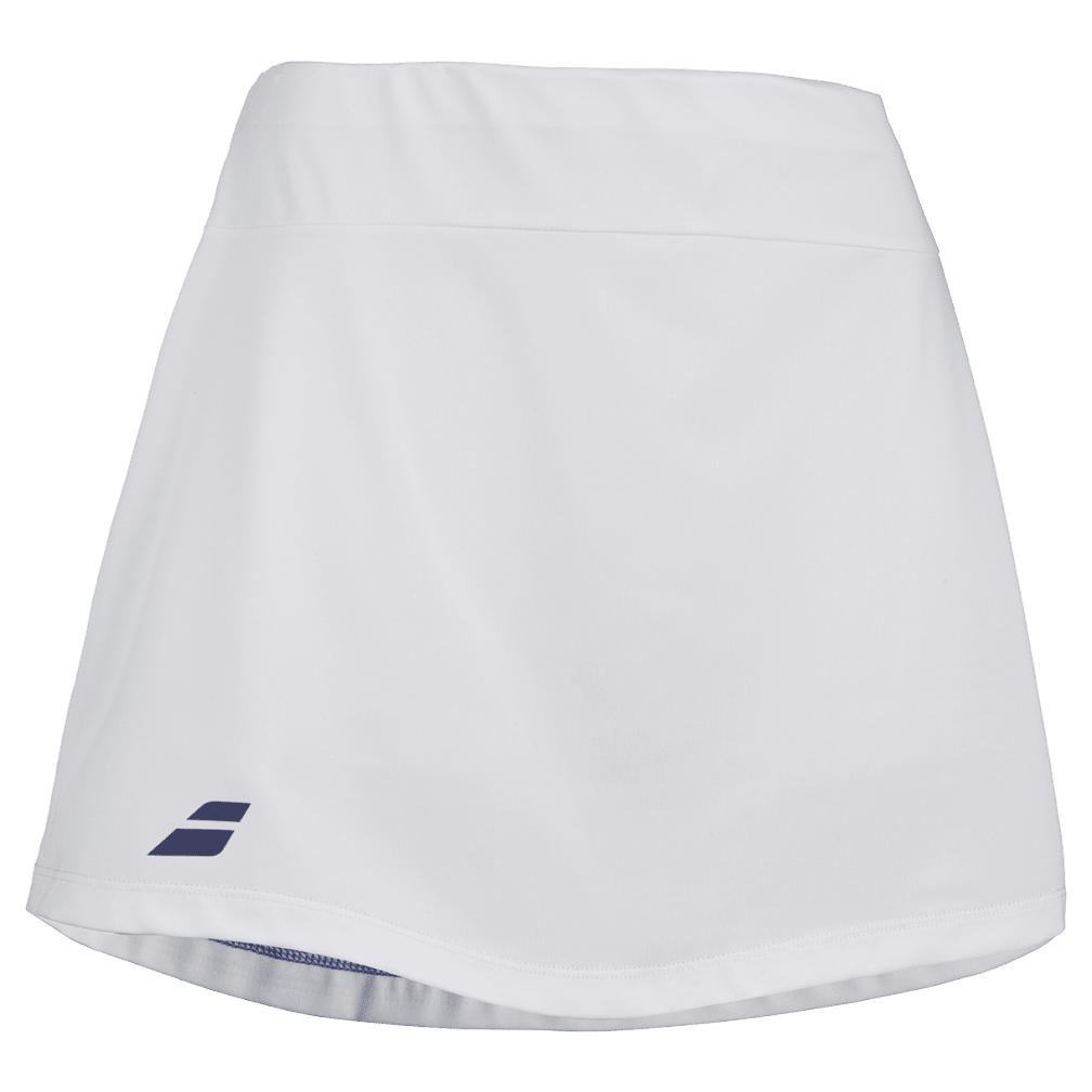 Babolat Play Skirt for women in white, three-quarter right view