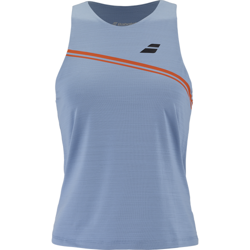 Babolat Play Tank Top for women in blue and red, front view