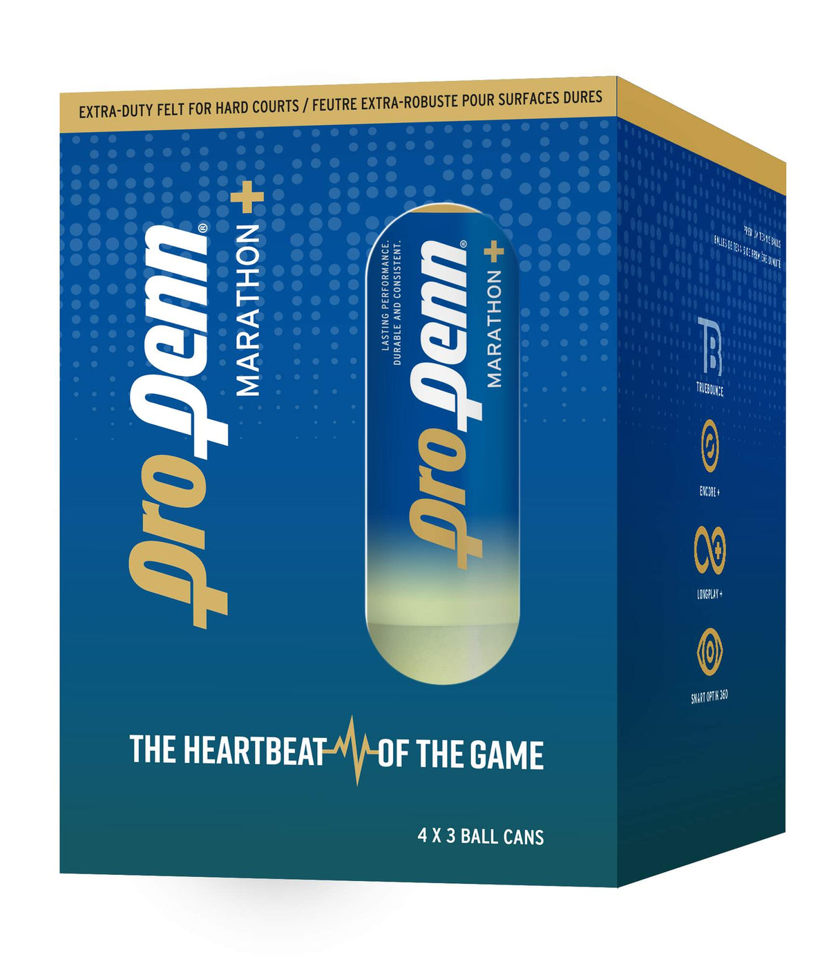 HEAD Pro Penn Marathon+ XD Pickleball Balls 4-pack