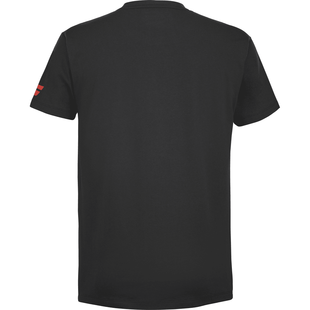 Babolat Exercise Tee in black, back view