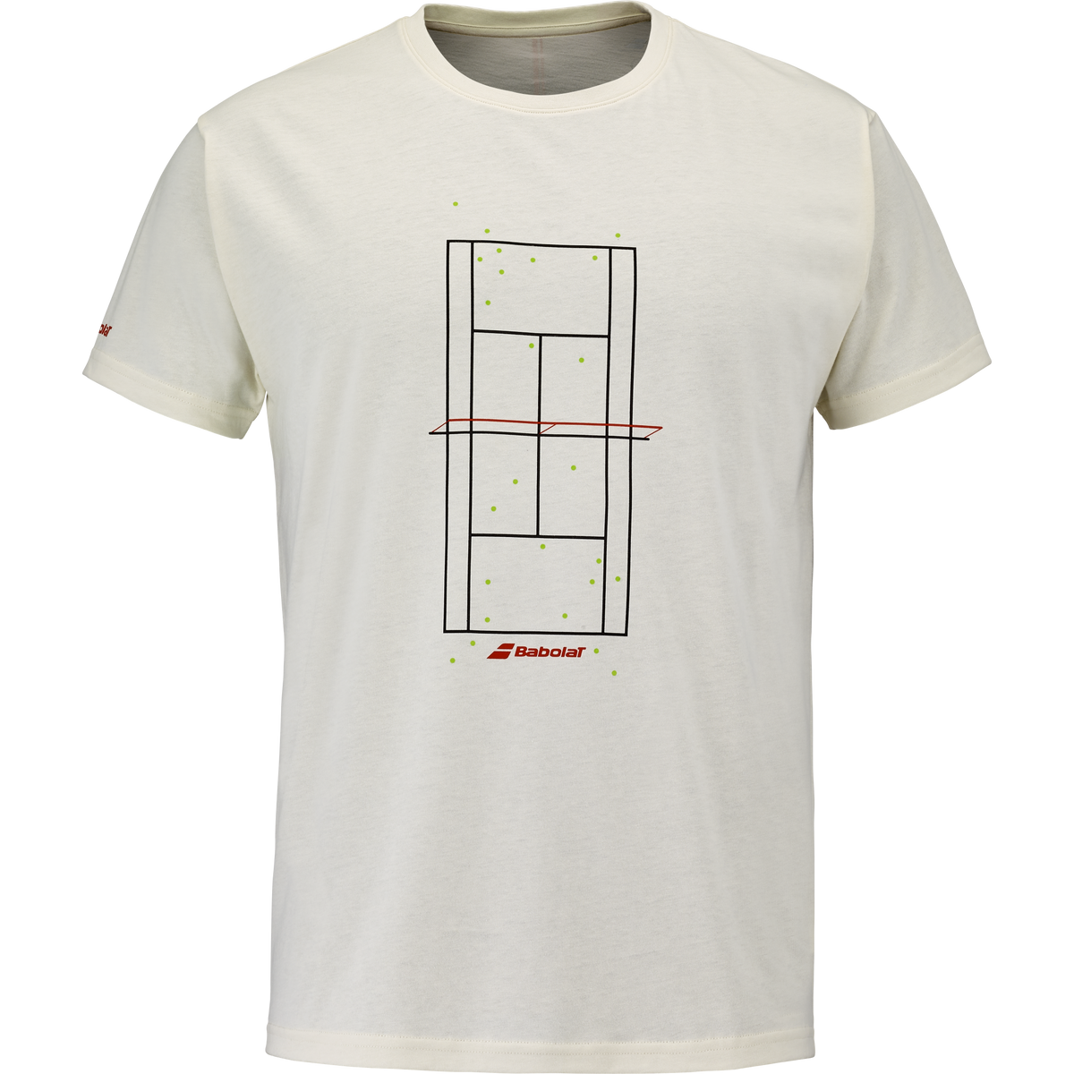 Babolat Exercise Message Tee in white, front view