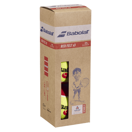 Babolat Red Felt 3-Ball Pack
