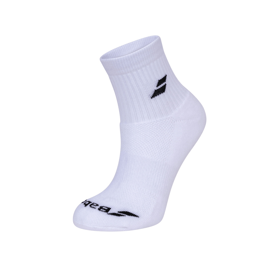 Babolat Quarter Socks 3 pairs pack in white
