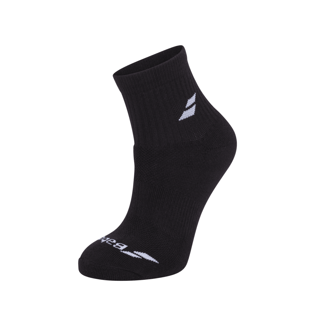 Babolat Quarter Socks 3 pairs pack in black