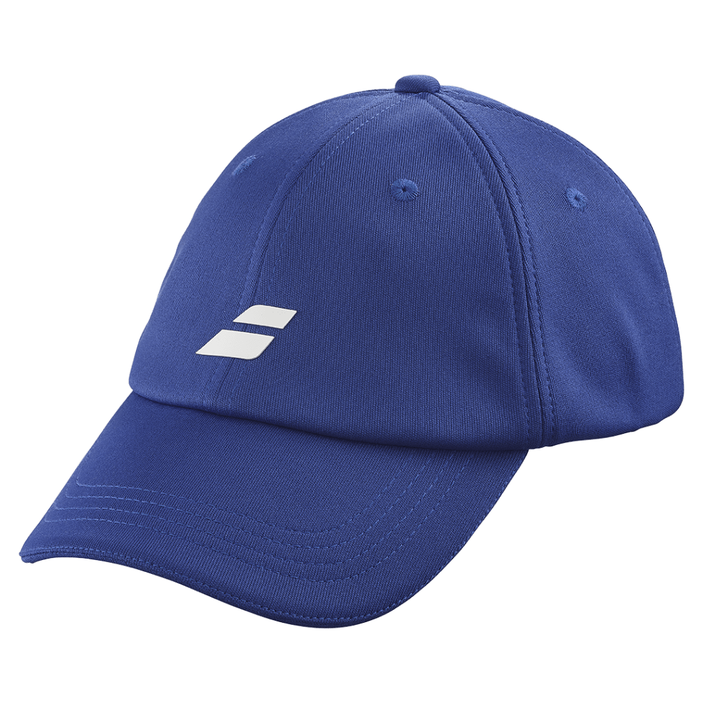 Babolat Pure Logo Cap in navy, three-quarter front view