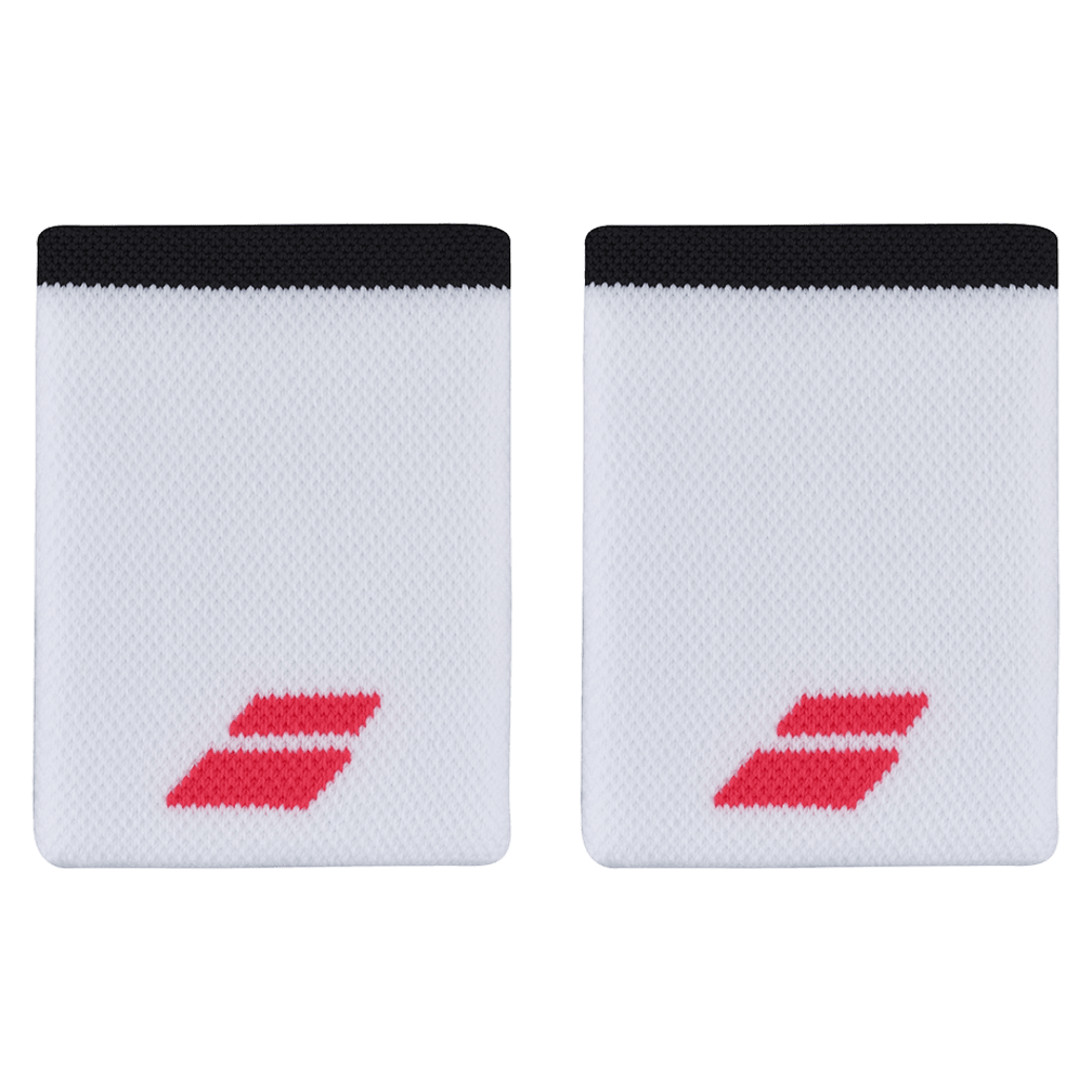 Babolat Logo Jumbo Wristband in drive blue, front view