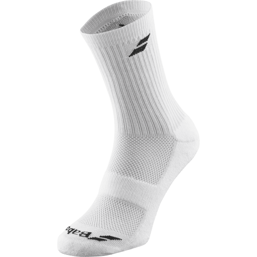 Babolat Socks 3 pairs pack in white, front view