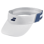 Babolat Elastic Visor in black and white, three-quarter front view