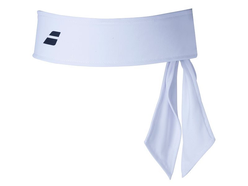Babolat Tie Headband in white