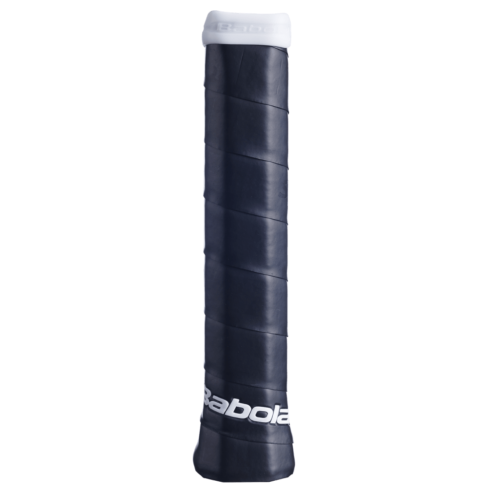 Babolat Syntec Pro grip - Black, fitted to a racket handle