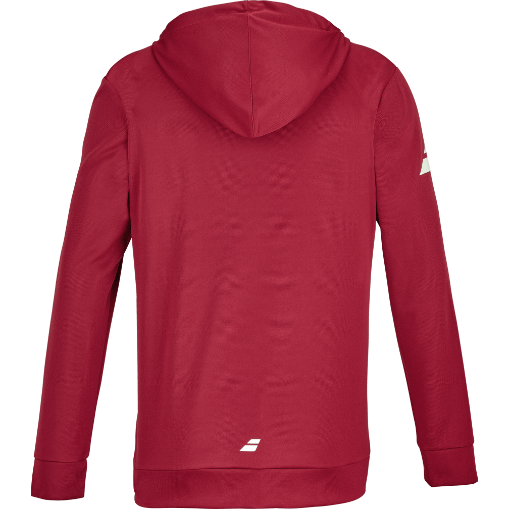 Babolat Hood Sweat Lebron hoodie in red, back view