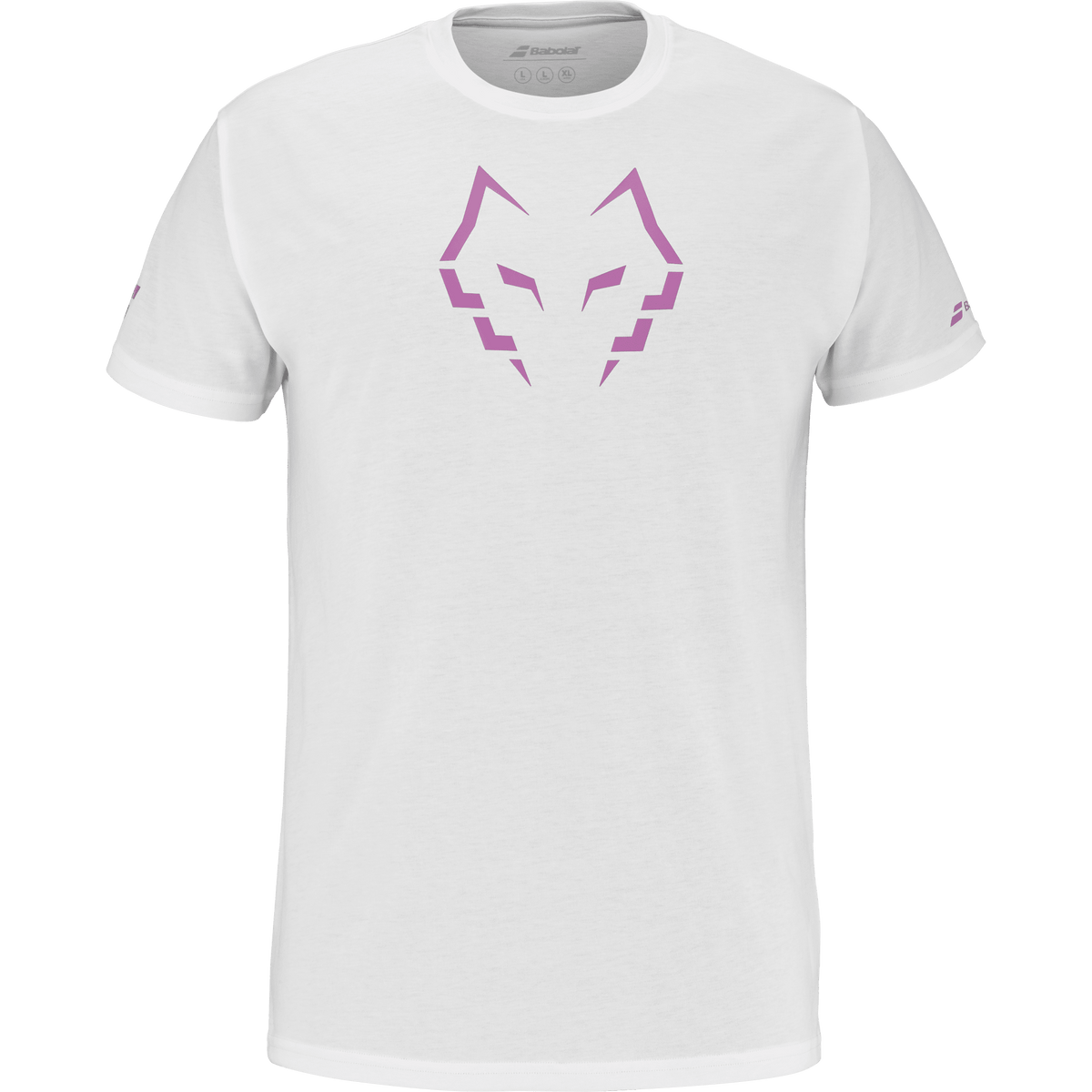 Babolat Cotton Tee Lebron in white, front view