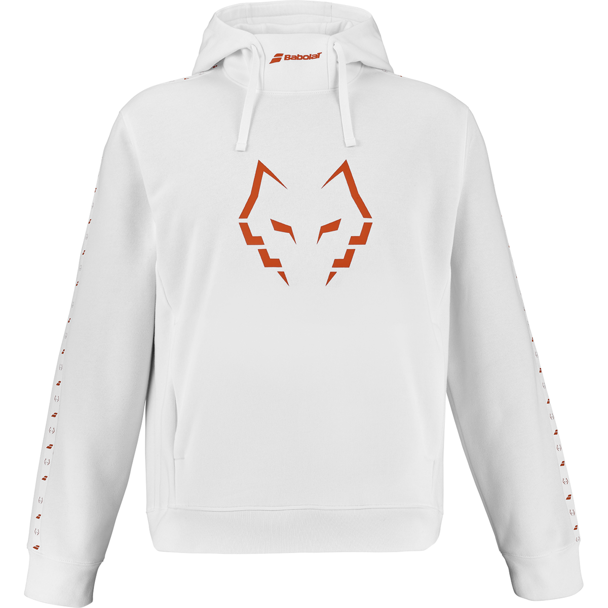 Babolat Hood Sweat Lebron in white, front view