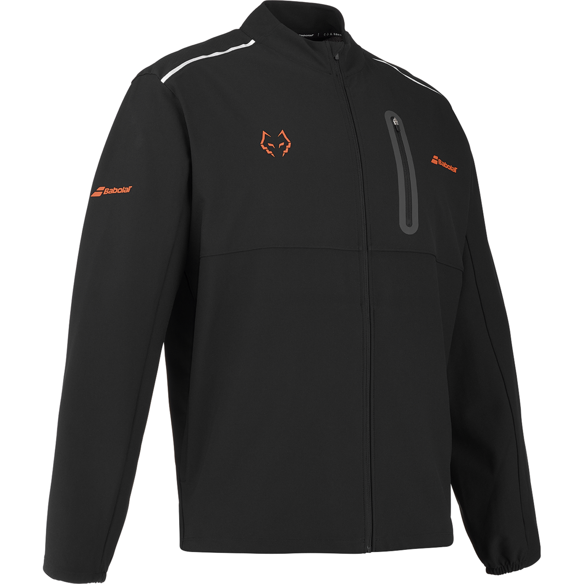 Babolat Jacket Tech Lebron in black, three-quarter right view
