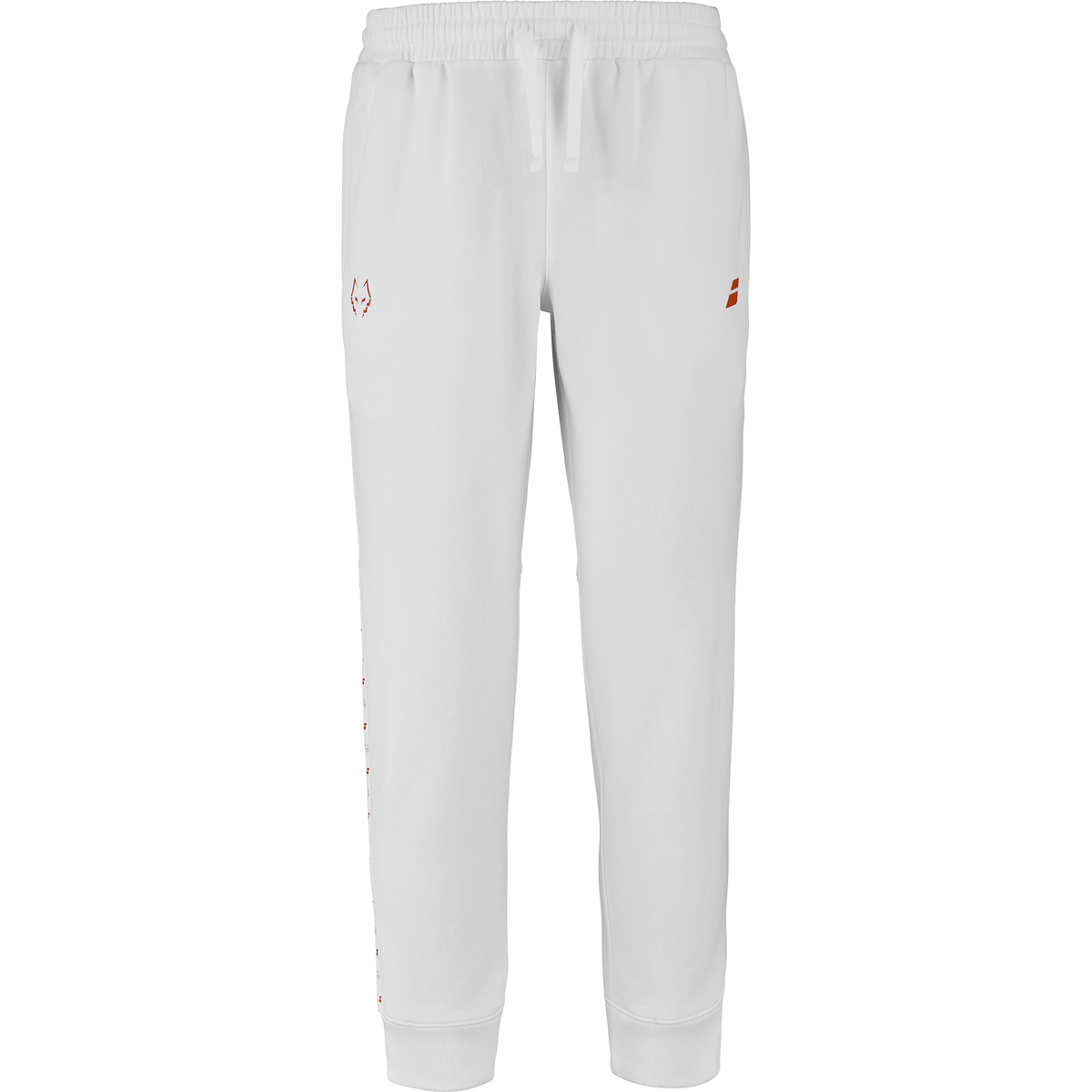 Babolat Sweat Pant Lebron in white, front view