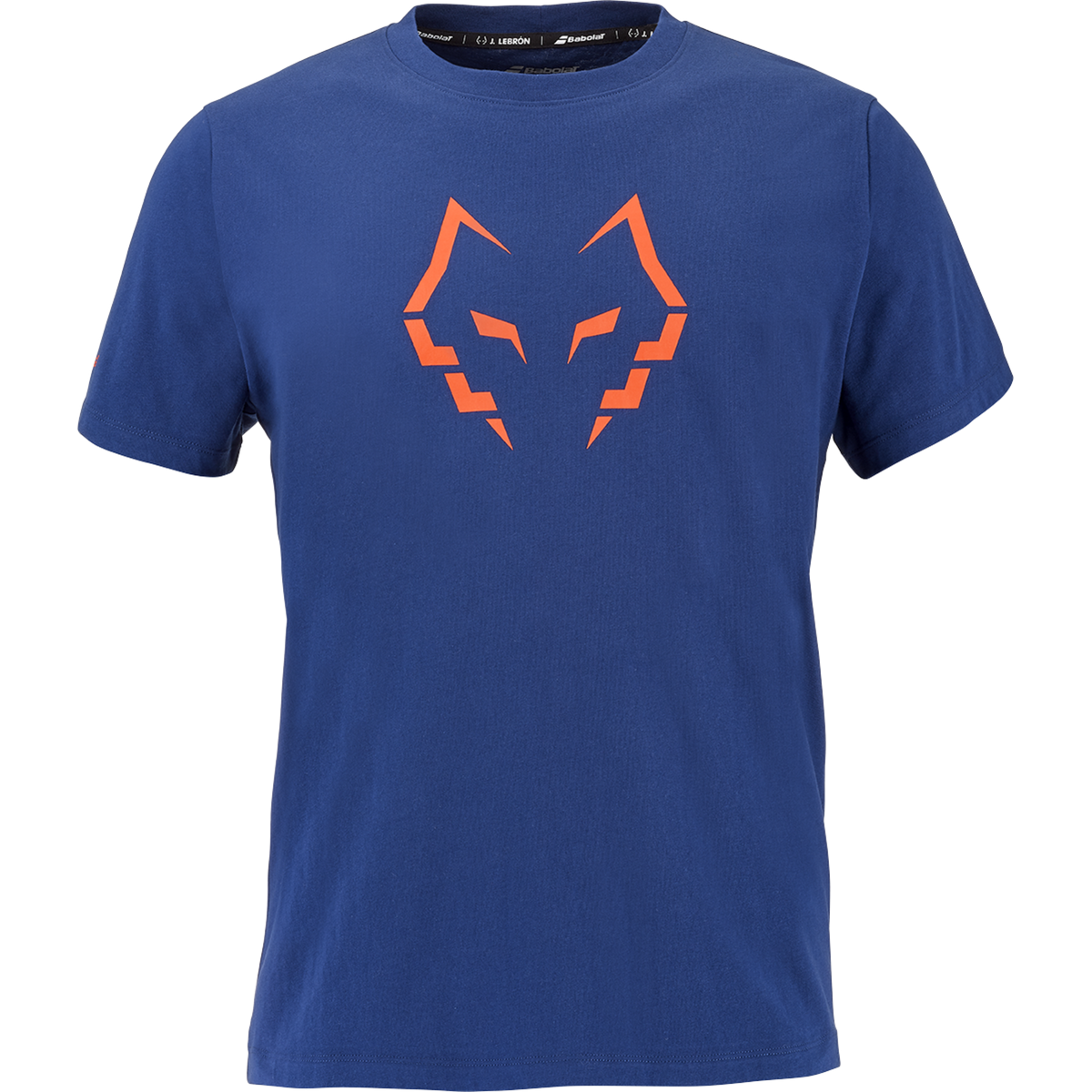 Babolat Cotton Tee Lebron in navy, front view