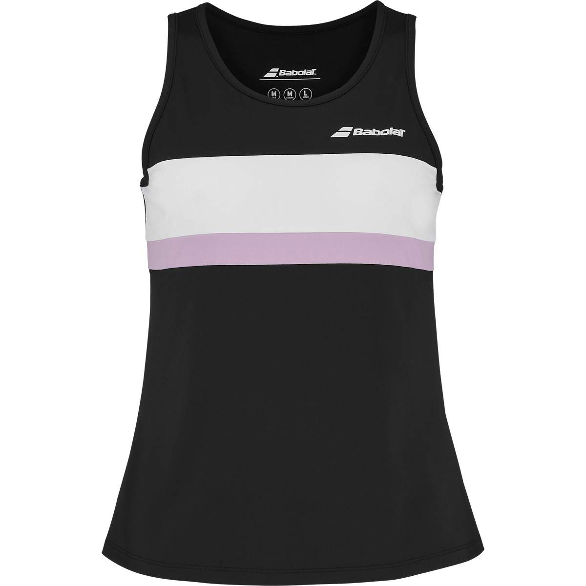 Babolat Padel Tank for women in black, front view