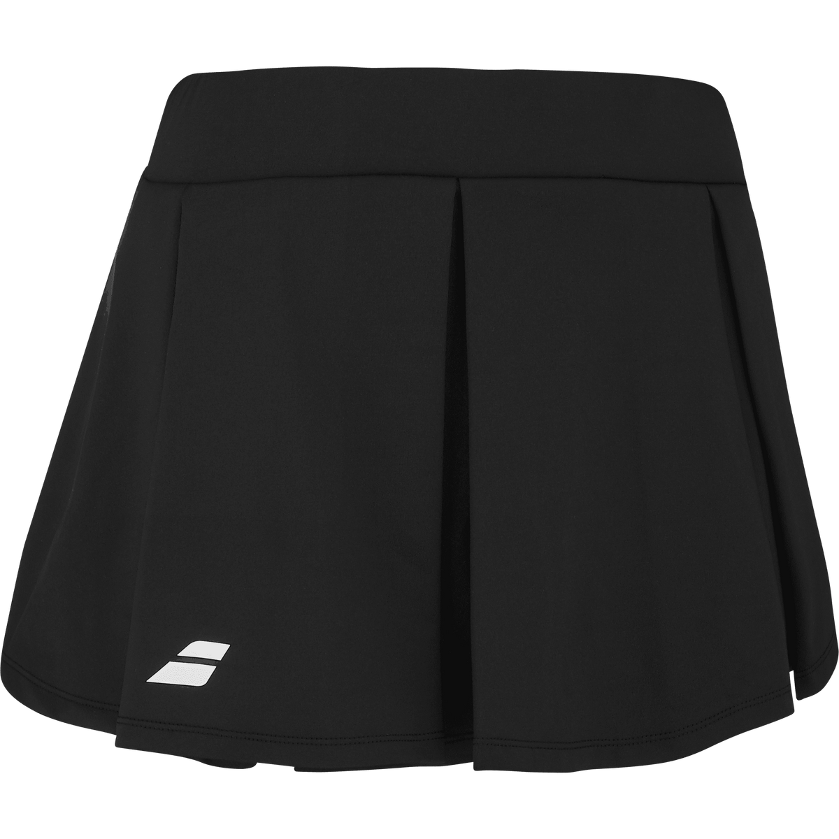 Babolat Padel Skirt for women in black, three-quarter left view