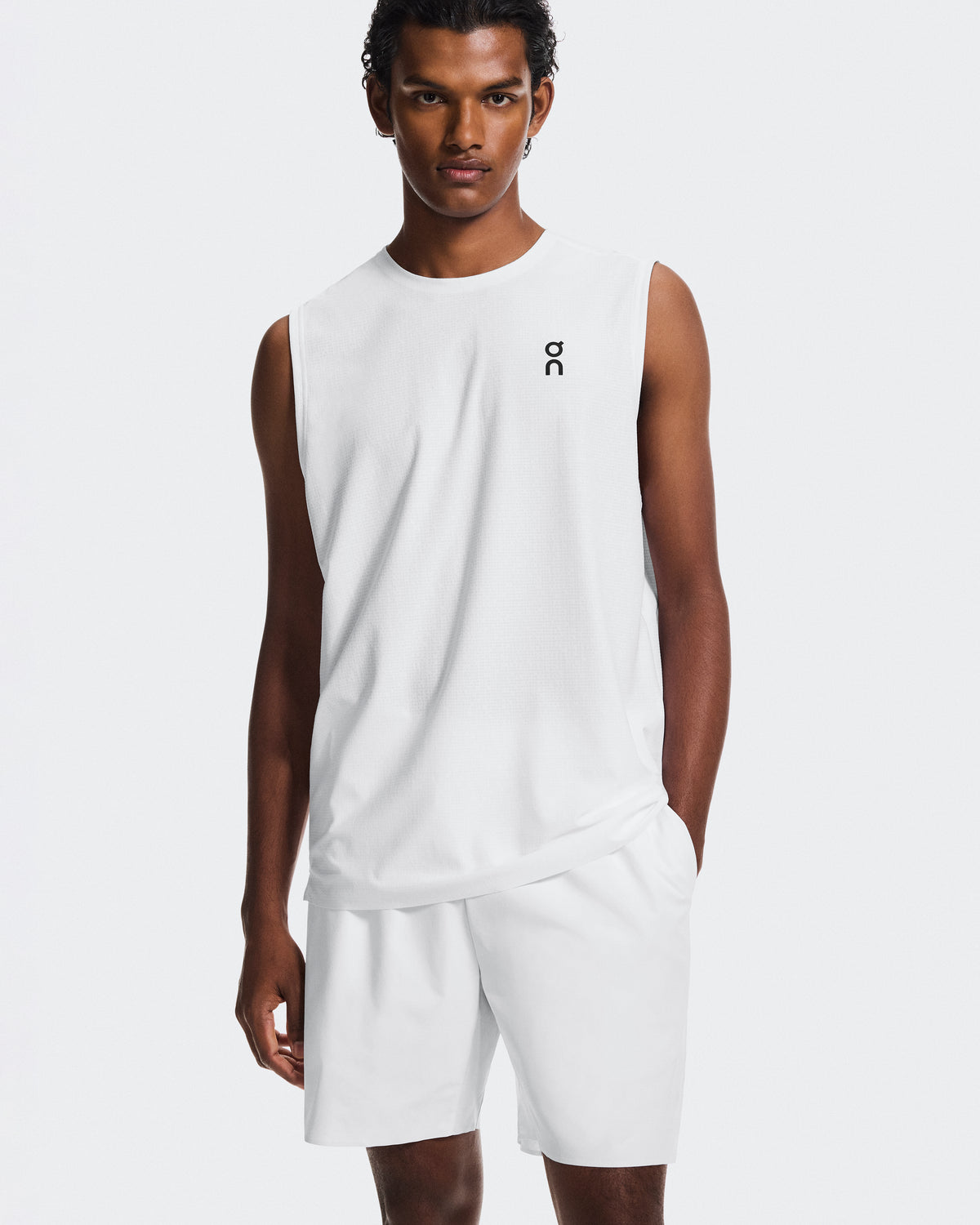 On 7" Court Shorts Men's White