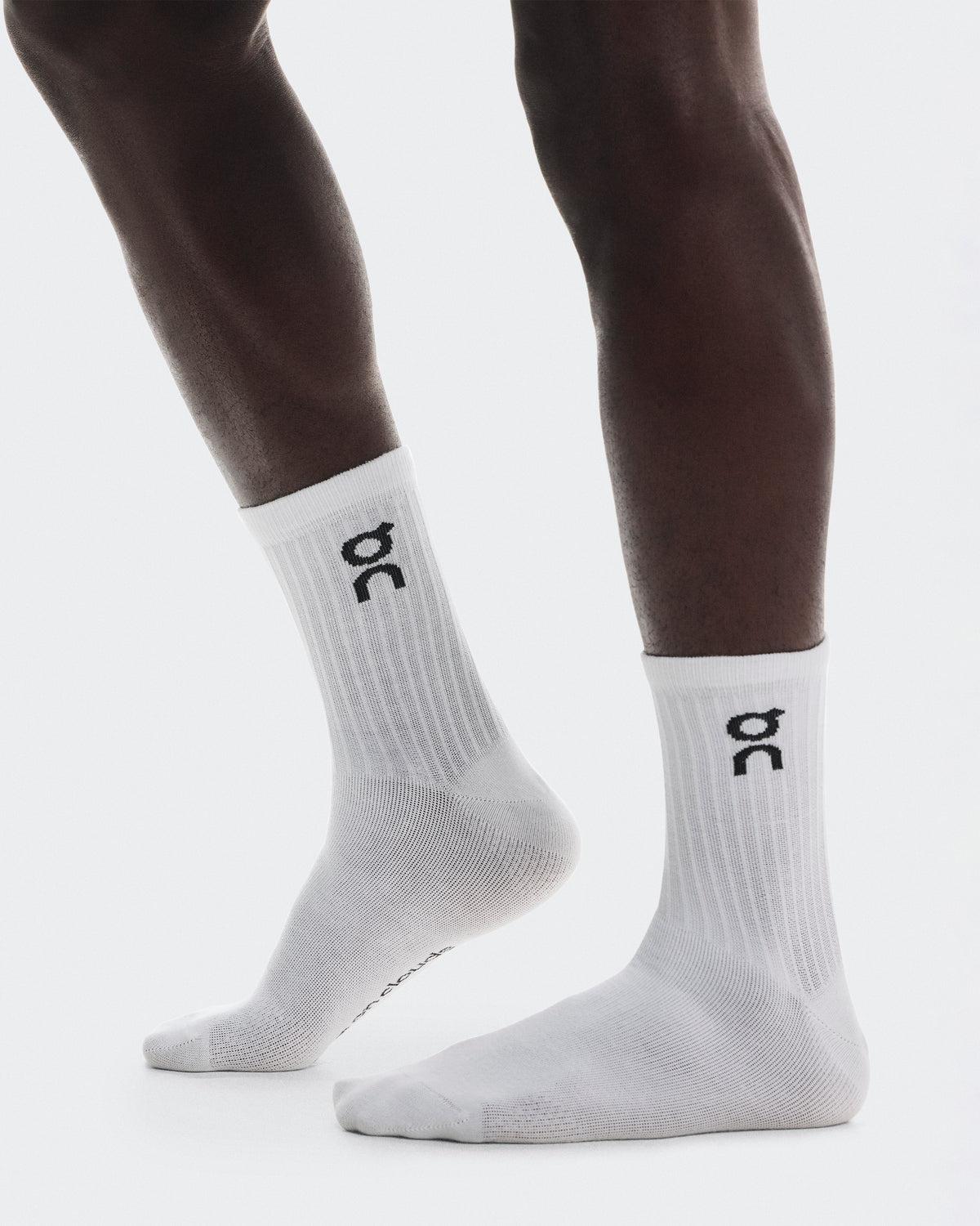 On Logo Sock High 3-Pack White