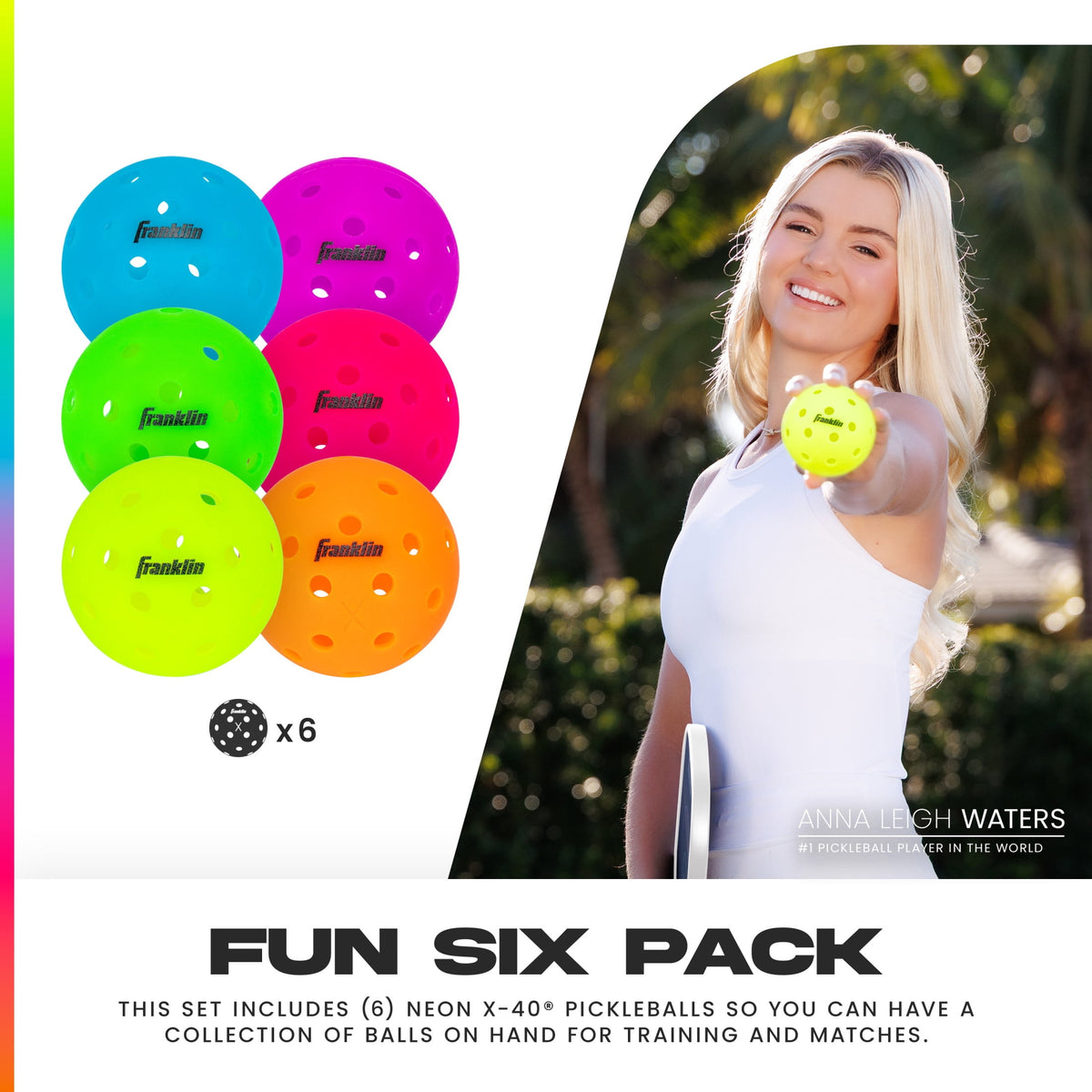 Franklin X-40 Outdoor Pickleballs - detail