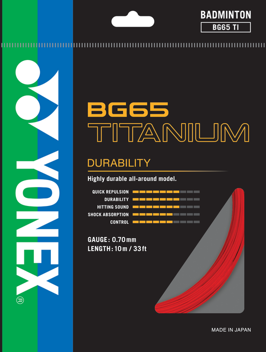 Yonex BG65 Ti badminton string