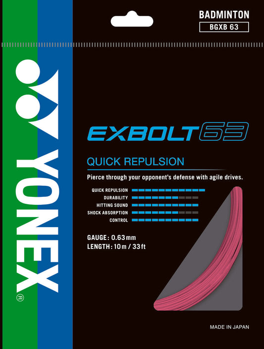 Yonex EXBOLT 63 badminton string