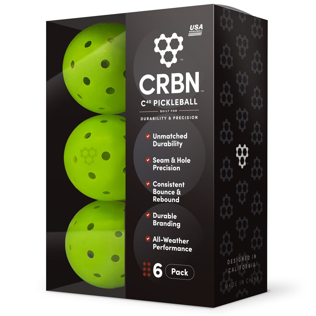 CRBN C40 Pickleballs 6 pack