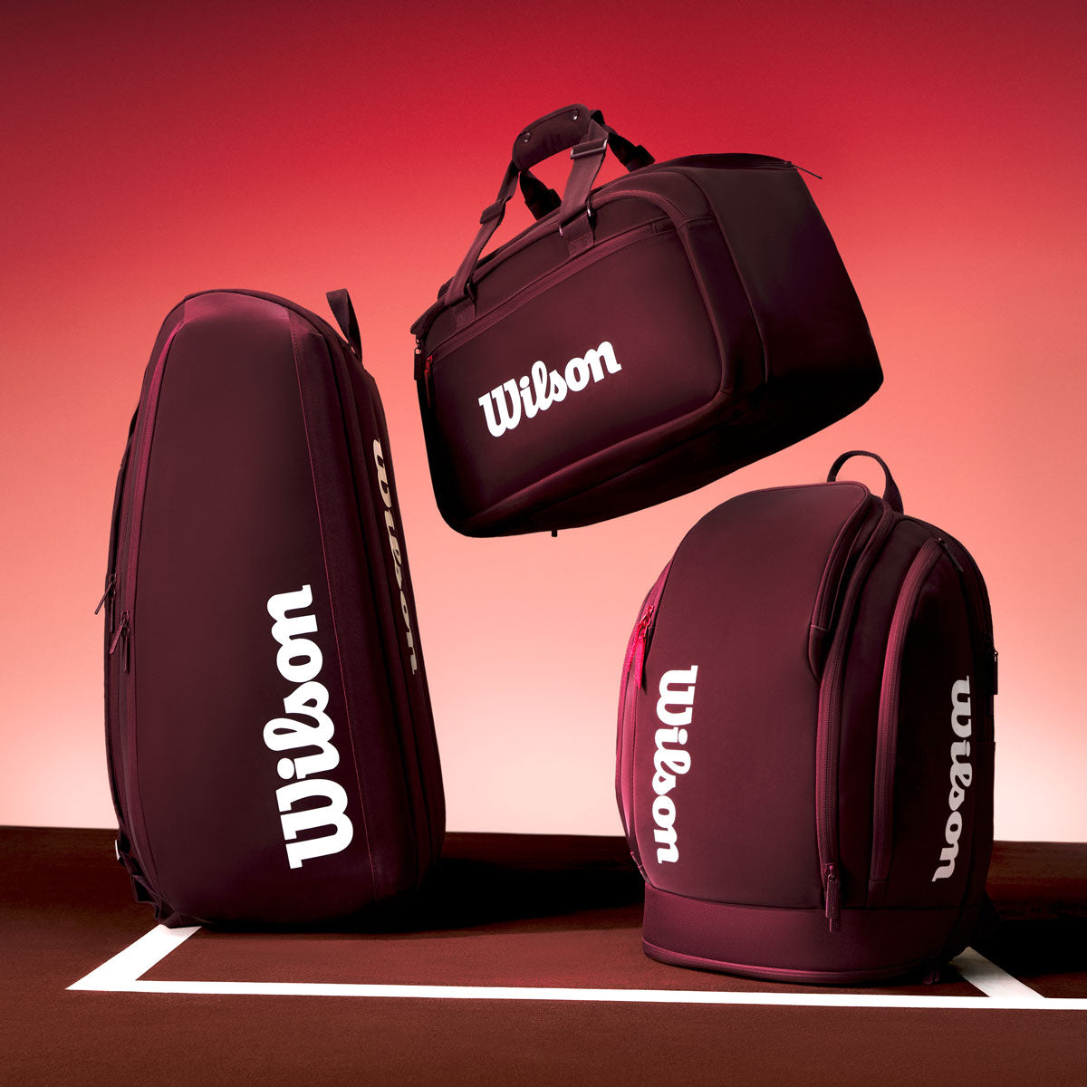 Wilson Defyer 15 Pack Racket Bag Red