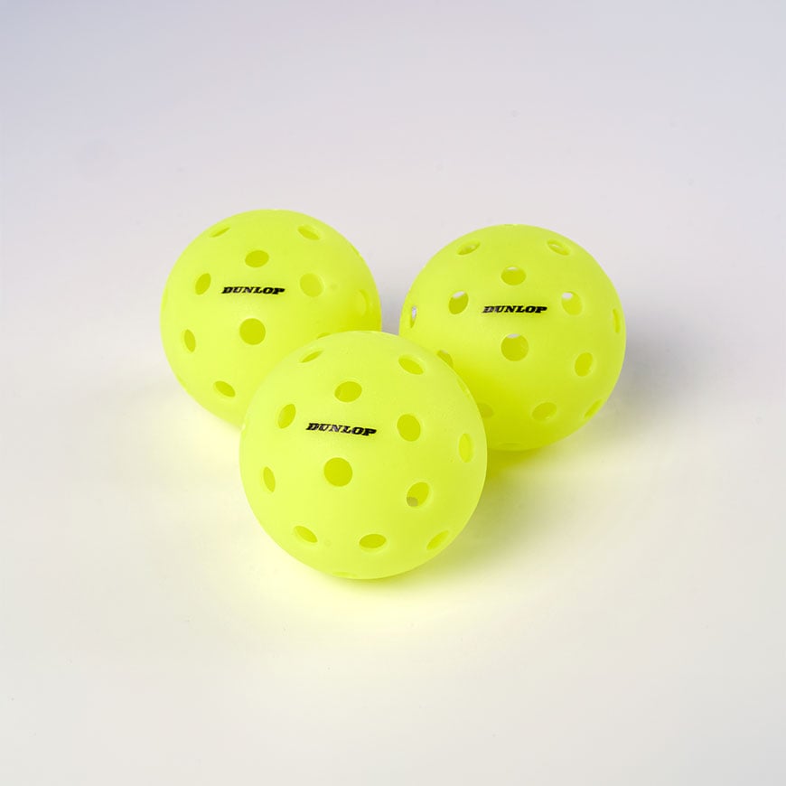 Dunlop Pro-Sphere Outdoor Pickleball Balls, 3-pack