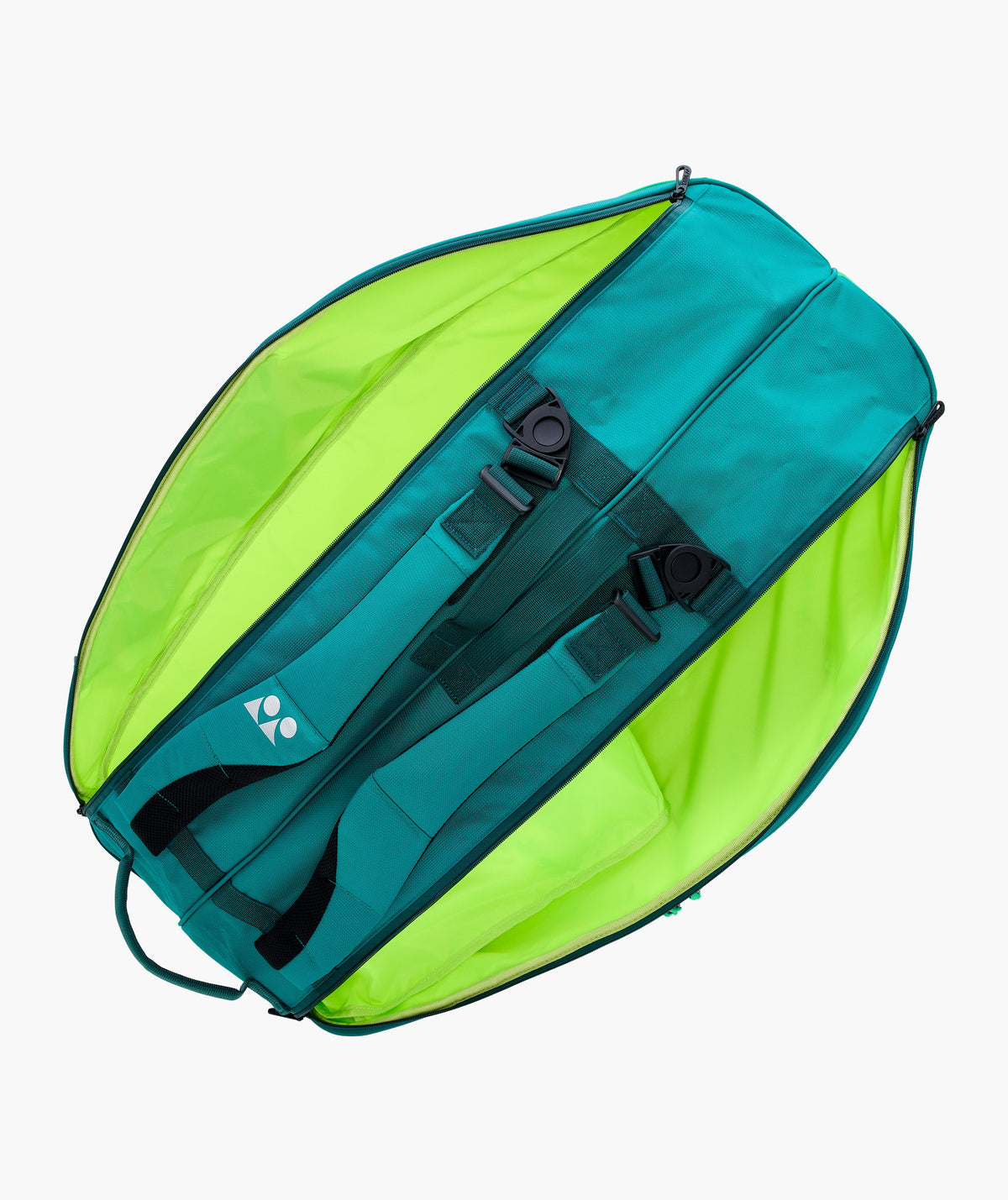 Yonex Pro 6 Racket Bag Dark Green zip detail