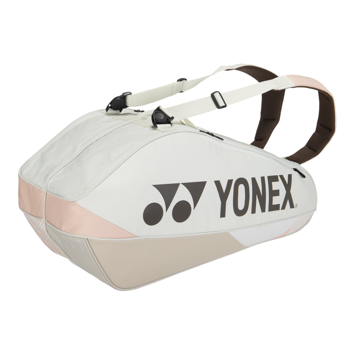 Yonex Pro 6 Racket Bag Sand Beige compartment detail